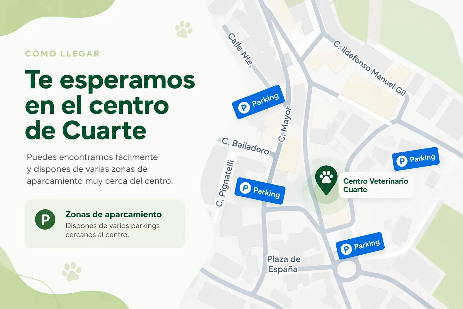 Cómo llegar al Centro Veterinario Cuarte (1)